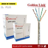 Cable Golden Link 4 pair UTP Cat 6E Plus (đồng nguyên chất 100%) 305m hàng Taiwan
