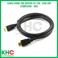 Cable HDMI 3m Unitek YC-139 - Kim Hải Computer - KHC [bonus]