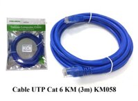 Cable Lan UTP Cat6 Kingmaster 3m (Bấm Sẵn 2 Đầu Netword)