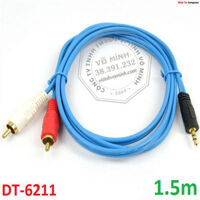 Cable loa Dtech  DT 6211 (1 đầu 3.5; 2 đầu bông sen)