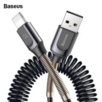 Cable sạc lò xo Baseus Double Spring Data Cable Lightning 2A dài 1.2M (CALSH-0R)