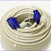 Cable tín hiệu VGA trắng 20 M 2 cục chống nhiễu