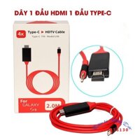 Cable USB Type C to HDMI - Cáp Chuyển Điện thoại sang HDMI L-9A ( cáp Notebook, điện thoại sang qua Tivi)