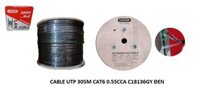 Cable UTP 305m Cat6E 0.55CCA C18136GY Unitek Màu Đen (ngoài trời)