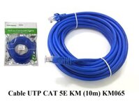 Cable UTP Cat 5E Kingmaster 10m KM065 màu xanh