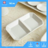 Các combo sản phẩm đĩa gia vị 2 ngăn 4.5 sứ Long Phương - Combo 4 SP
