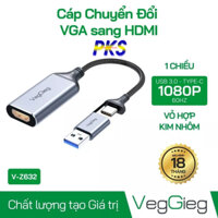 Cạc ghi hình HDMI sang USB và Type-C 2 in 1 Video Capture Card Veggieg VZ632