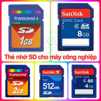 Các loại thẻ nhớ SD dung lượng thấp 512MB 1GB 2GB 4GB 8GB hiệu Transcend Sandisk dùng cho máy công nghiệp máy ảnh Camera