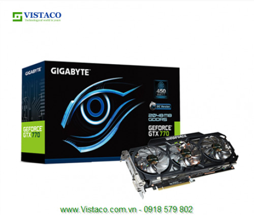 Card đồ họa (VGA Card) Gigabyte GV-N770OC - GeForce GTX770, GDDR5, 4GB, 256 bit, PCI-E 3.0