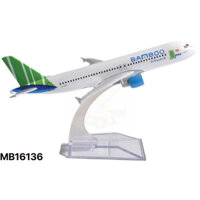 Các mẫu máy bay dân dụng - vận chuyển bằng kim loại kích thước 16cm VN Air-Vietj.et-Bamboo Airbus