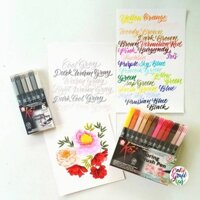 CÁC SET Bút Cọ Màu Nước SAKURA Koi - Coloring Brush Pen 12-24-48 màu