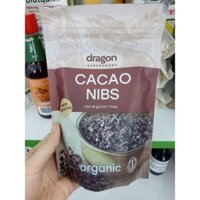 Cacao nibs ( cacao ngòi ) hữu cơ Dragon superfoods 200g