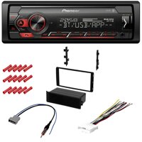 CACHÉ KIT6950 Bundle for 2013-2016 Nissan Versa with Pioneer Single Din Car Stereo with Bluetooth Digital Media Receiver in Dash AM/FM Radio and Co...