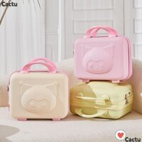 Cactu 1 Cái Hành Lý Mỹ Phẩm, Vali Du Lịch Di Động Kitty, Kawaii Chống Thấm Nước 14Inch Hoạt Hình Hộp Trang Điểm Cô Gái Nữ