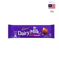 Cadbury Dairy socola hạnh nhân thanh nhỏ