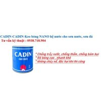 CADIN-Keo bóng NANO hệ nước cho sơn nước, sơn đá,gai, gấm LON 5L