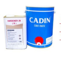 CADIN - Sơn Chịu nhiệt 200 độ C sơn sắt thép , bê tông, máy móc. Bộ 1kg