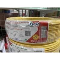 Cadivi dây điện Cadivi 2.5 đơn 7 sợi CV2.5 Cuộn 100 mét Chính hãng.