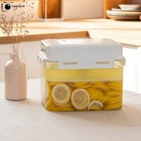 Caeiore Hũ Dưa Hấu, dành cho Gherkin Sauerkraut Olive Chống Rò Rỉ Dưa Hấu Hộp Đựng, Di Động Có Đĩa Báo Chí 4 / 5L Kimchi Hộp Đựng Du Lịch Văn Phòng Hộ Gia Đình