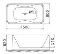 CAESAR AT0950 – Bồn tắm lập thể