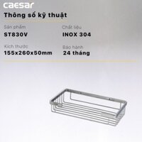 [Caesar] Kệ đựng xà phòng Inox chữ nhật ST830V