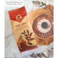 Cafe Ba zan, cafe bột Đắk Lắk, túi 500g, hàm lượng cafein 2-4%, vị đậm, thơm nồng, không chất bảo quản, không tạp chất