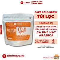 Cafe cold brew túi lọc gói dùng thử 100gr Cafe Arabica đặc sản với hương trái cây khô hậu vị ngọt