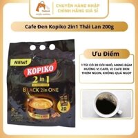 Cafe Đen Kopiko 2in1 Black Thái Lan 20g x 10 Thơm Ngon Đậm Đà Chuẩn Vị Cafe Giá Tốt