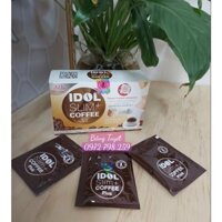 Cafe giam can IDOL SLIM + X2 mẫu mới chuẩn hàng thái hộp 10 gói giảm 3-6kg