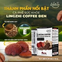 Cafe không say Nấm bào tử Linh Chi Coffee 3IN1 - Cà phê sức khỏe Lingzhi Coffee Đen