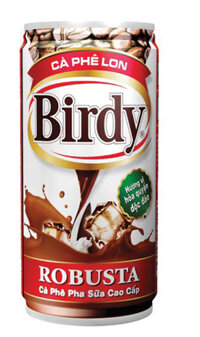 Cafe lon Birdy sữa