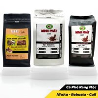 [CAFE nguyên chất] Combo cà phê (500g Moka + 500g robusta) hoặc (500g Moka + 500g culi) - Coffe Minh phát - 1kg