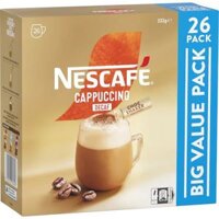 Cafe Pha Sẵn Nescafe Cappuccino Decaf Hộp 26 Gói