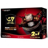 Cafe Trung Nguyên G7 2in1 đen đá 240g – Gói