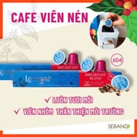 Cafe viên nén Lamosi Capsule Breakfast Blend, đắng dịu, chua nhẹ, ngọt, hài hòa, gu tây chuẩn espresso