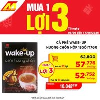 Cafe Wake-up 3in1 Hương Chồn Hộp 18 gói x 17g