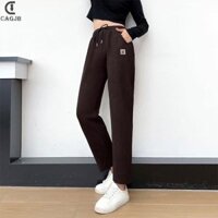 [Cagjb] Mùa Xuân Thu Mới Cao Chân Thẳng Giảm Béo Quần Thường Ngày Cho Nữ Thời Trang Mẹ Attire Harem Quần YOMG