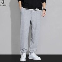 [Cagjb] Quần nỉ có vách ngăn rộng dáng rộng thời trang phong cách Hàn Quốc YOMG