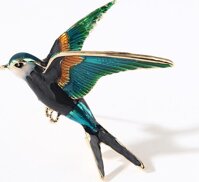 Cài áo chim én tự do rất dễ thương GC141 - Đuôi đen