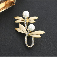 Cài áo chuồn chuồn đôi cách điệu dễ thương GC139 - Vàng