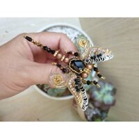 Cài áo chuồn đen 3D