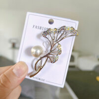 Cài áo đá hoa quạt ngọc 635