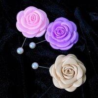 Cài áo ghim ngọc hoa lụa 114