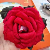 Cài áo hoa lụa Hoa hồng gấm 620