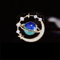 Cài áo hợp kim cao cấp hình quả địa cầu cách điệu