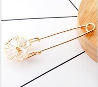 Cài áo kim băng trang trí GC03 - Cỏ 4 lá M12