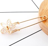 Cài áo kim băng trang trí GC03 - Hoa 5 cánh nhọn