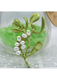 Cài áo  thời trang hình cây hoa dễ thương phối ngọc trai nước ngọt GC214