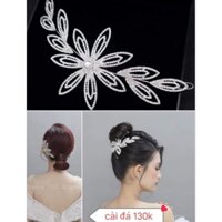 cài đá phụ kiện cài tóc cô dâu