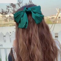 Cài kẹp tóc nơ bướm BẢN TO tiểu thư công chúa quà tặng xinh xắn dễ thương tặng ảnh Vcone - Xanh